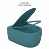 Унитаз подвесной BERGES EGO XL матовый синий Rimless 54 см, сиденье дюропласт, микролифт, быстросъем 082140 Унитаз подвесной BERGES EGO XL матовый синий Rimless 54 см, сиденье дюропласт, микролифт, быстросъем 082140