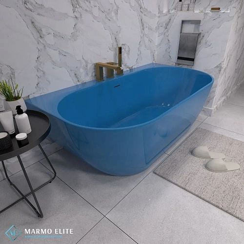 Ванна из искусственного камня Marmo-Elite Монца PBA-167-86-3 1670x860 щелевой перелив, матовая Ванна из искусственного камня Marmo-Elite Монца PBA-167-86-3 1670x860 щелевой перелив, матовая