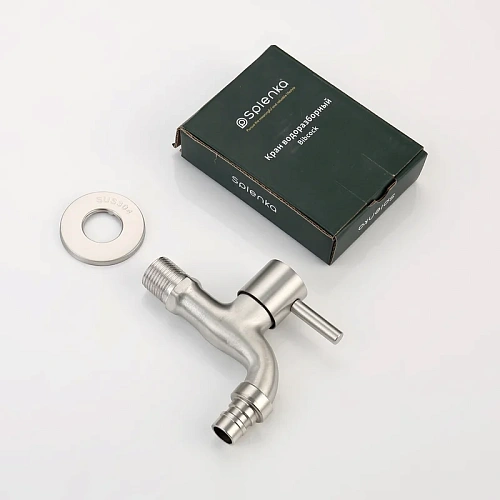 Кран Splenka S249.72 для бани и сауны водоразборный, сатин Кран Splenka S249.72 для бани и сауны водоразборный, сатин