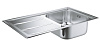 Картинка анонса товара «кухонная мойка grohe k400+ из нержавеющей стали с корзинчатым вентилем, 31568sd0, левая/правая»