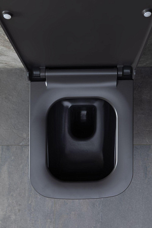 Унитаз подвесной Allen Brau Infinity 4.21011.AN с крышкой, антрацит