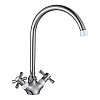 Картинка анонса товара «смеситель для кухни decoroom dr46028-white с высоким повортным изливом»