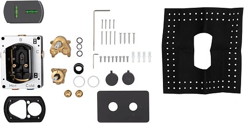 Смеситель для ванны Allen Brau Priority 5.3U123-31 (с внутренней частью, 3 выхода) черный матовый Смеситель для ванны Allen Brau Priority 5.3U123-31 (с внутренней частью, 3 выхода) черный матовый