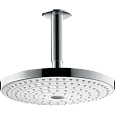 Верхний душ hansgrohe Raindance Select S 240 2jet потолочный, белый/хром 26467400 Верхний душ hansgrohe Raindance Select S 240 2jet потолочный, белый/хром 26467400