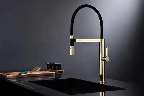 Смеситель для кухни Paulmark Leader золото Le214101-G Смеситель для кухни Paulmark Leader золото Le214101-G