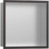 Настенный короб Hansgrohe XtraStoris Individual, с дизайнерской рамой, 30х30х10 см 56097340, шлифова Настенный короб Hansgrohe XtraStoris Individual, с дизайнерской рамой, 30х30х10 см 56097340, шлифова