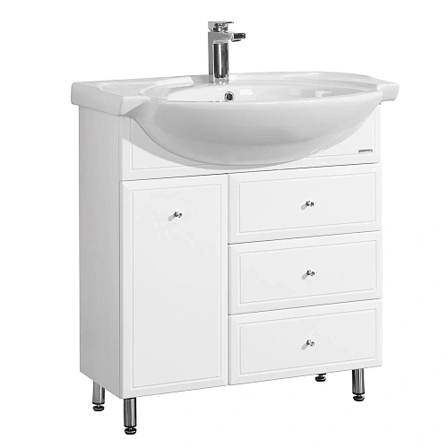 Тумба под раковину Aquaton Эмили М 80 белый 1A056401EM010 Тумба под раковину Aquaton Эмили М 80 белый 1A056401EM010