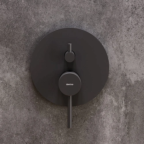 Смеситель для ванны Damixa Scandinavian Pure 367100300, встраиваемый, черный Смеситель для ванны Damixa Scandinavian Pure 367100300, встраиваемый, черный