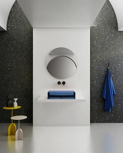 Раковина ABBER Kristall AT2803Saphir прозрачная, накладная, синяя Раковина ABBER Kristall AT2803Saphir прозрачная, накладная, синяя