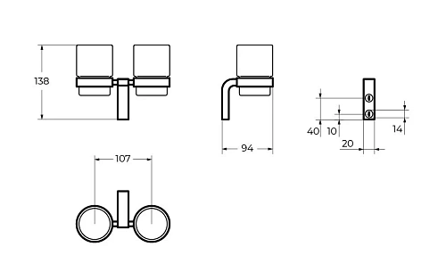 Стакан CEZARES ULTIMA CZR-F-8930A хром Стакан CEZARES ULTIMA CZR-F-8930A хром