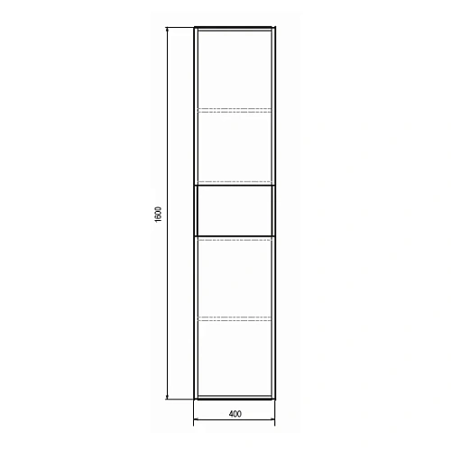 Шкаф-пенал Comforty Бордо-40 00-00007266 дуб темно-коричневый Шкаф-пенал Comforty Бордо-40 00-00007266 дуб темно-коричневый