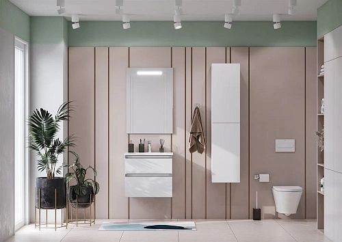 Тумба под раковину Roca The Gap 60 белый глянец 2 ящика A857397806 Тумба под раковину Roca The Gap 60 белый глянец 2 ящика A857397806