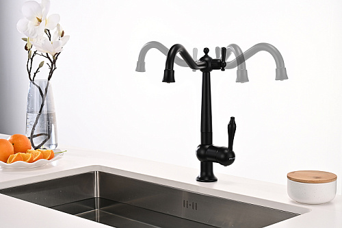 Смеситель для кухни Paulmark RETRO антрацит Re213226-AN Смеситель для кухни Paulmark RETRO антрацит Re213226-AN