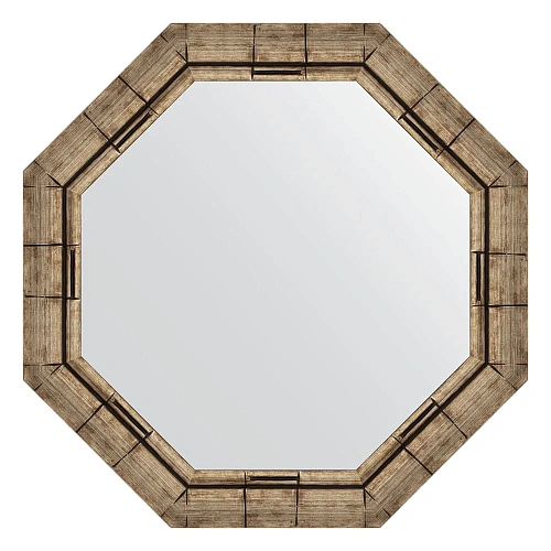 Зеркало в багетной раме Evoform Octagon, BY 3668, 64 x 64 см, серебряный бамбук Зеркало в багетной раме Evoform Octagon, BY 3668, 64 x 64 см, серебряный бамбук