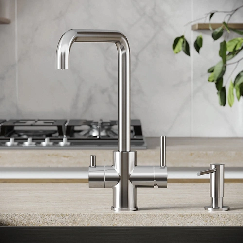 Смеситель для кухни SANCOS Vela SC4013BN с возможностью подключения фильтра, брашированный никель Смеситель для кухни SANCOS Vela SC4013BN с возможностью подключения фильтра, брашированный никель