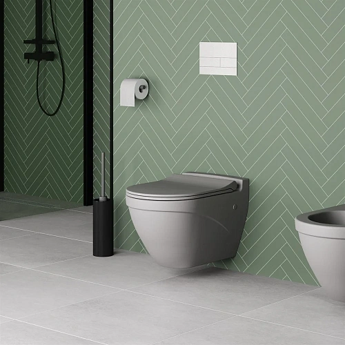 Крышка-сиденье Ambassador Nord 132T20301S (тонкое) серое матовое Крышка-сиденье Ambassador Nord 132T20301S (тонкое) серое матовое