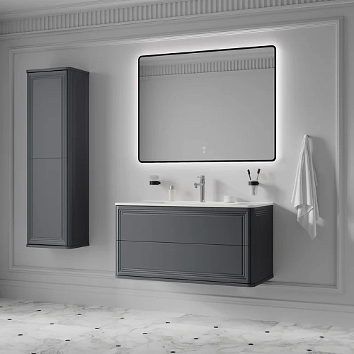 Тумба с раковиной IDDIS Oxford Neo (OXN10D0i95K) подвесная, 100 см, темно-серый Тумба с раковиной IDDIS Oxford Neo (OXN10D0i95K) подвесная, 100 см, темно-серый