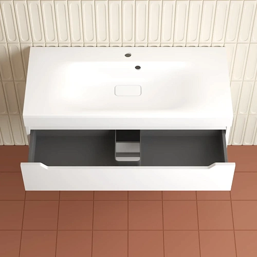 Тумба под раковину Style Line Остин 100 см ЛС-00002407 подвесная, белый Тумба под раковину Style Line Остин 100 см ЛС-00002407 подвесная, белый