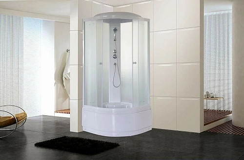 Душевая кабина Parly EF921 900x900 профиль белый, стекло матовое Душевая кабина Parly EF921 900x900 профиль белый, стекло матовое