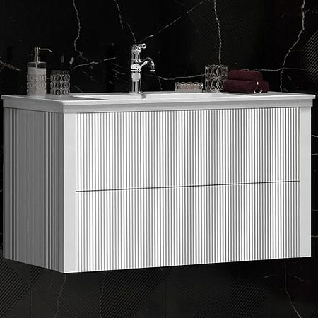 Тумба под раковину Opadiris Рубинно 90 подвесная, Белый глянцевый, вар. 2 (под раковину CeraStyle Ibiza 91) 00-00005944 Тумба под раковину Opadiris Рубинно 90 подвесная, Белый глянцевый, вар. 2 (под раковину CeraStyle Ibiza 91) 00-00005944