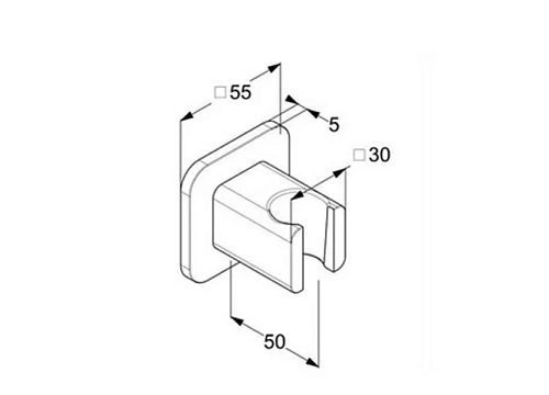Держатель ручного душа Kludi A QA 6555853-00 белый матовый Держатель ручного душа Kludi A QA 6555853-00 белый матовый