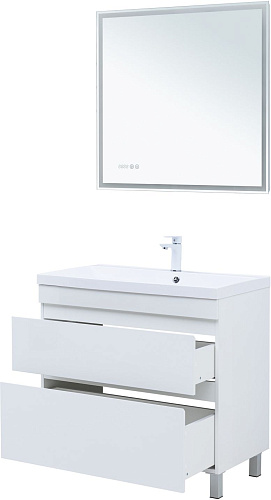 Тумба под раковину Aquanet Нота New 90 00344147 белый глянец Тумба под раковину Aquanet Нота New 90 00344147 белый глянец