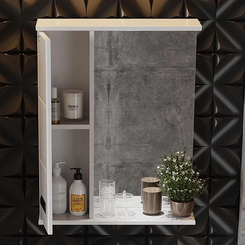 Зеркальный шкаф Onika БАЛТИКА Black 58.01 левый 205848 Зеркальный шкаф Onika БАЛТИКА Black 58.01 левый 205848