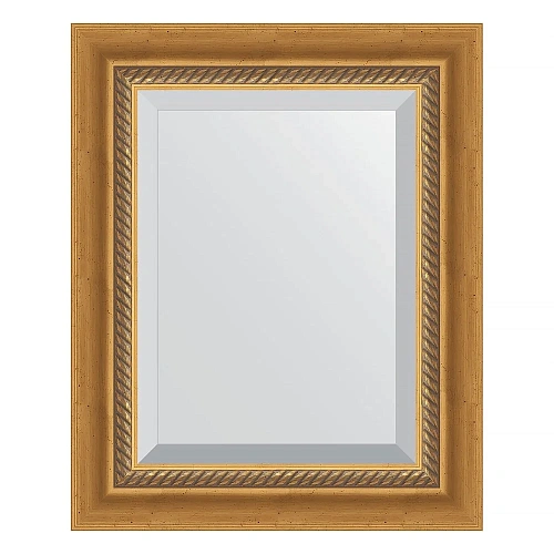 Зеркало в багетной раме Evoform Exclusive BY 3353 43 x 53 см, состаренное золото с плетением Зеркало в багетной раме Evoform Exclusive BY 3353 43 x 53 см, состаренное золото с плетением