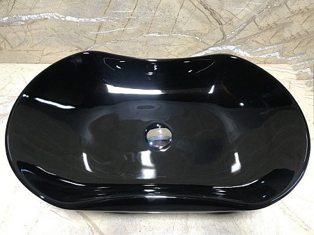 Раковина CeramaLux 9175AB накладная, черный