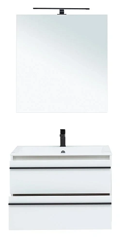 Комплект мебели Aquanet Lino 80 белый матовый 00271955 Комплект мебели Aquanet Lino 80 белый матовый 00271955