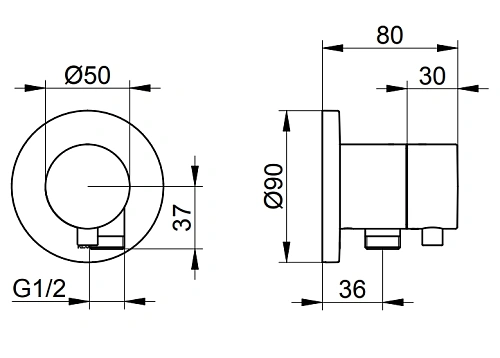 Вентиль запорный Keuco IXMO 59556371101 Вентиль запорный Keuco IXMO 59556371101