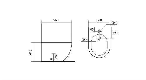 Биде напольное Aquatek ЕВРОПА AQ1017-00 560x360x410, цвет белый Биде напольное Aquatek ЕВРОПА AQ1017-00 560x360x410, цвет белый