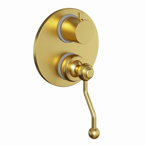 Смеситель для ванны Paini Duomo 88PJ6911 встраиваемый, матовое золото PVD Смеситель для ванны Paini Duomo 88PJ6911 встраиваемый, матовое золото PVD