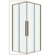 Душевая дверь GROSSMAN Galaxy 1/2.K33.01.11.32.00 (110x195) золото сатин, стекло прозрачное Душевая дверь GROSSMAN Galaxy 1/2.K33.01.11.32.00 (110x195) золото сатин, стекло прозрачное