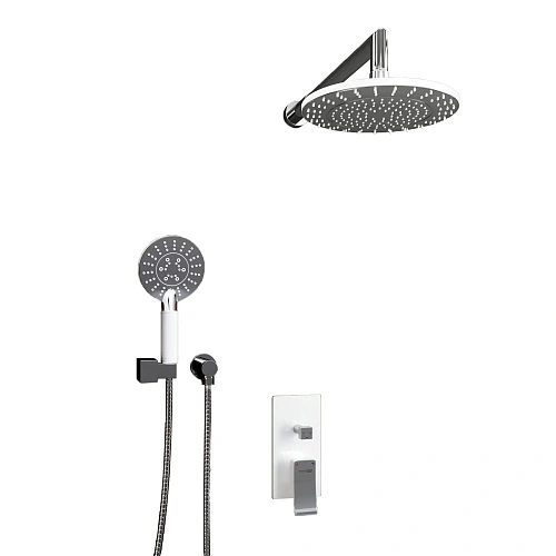 Душевая система WasserKRAFT A16067WHITE встраиваемая белый/хром Душевая система WasserKRAFT A16067WHITE встраиваемая белый/хром