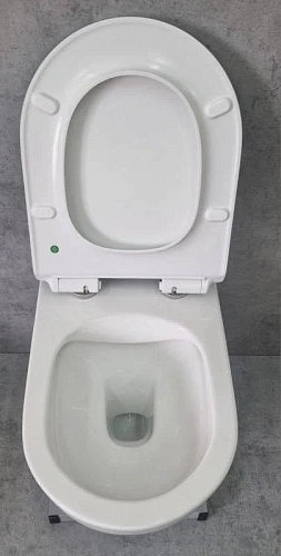 Унитаз подвесной CeramaLux 2196 -2 белый с крышкой микролифт Унитаз подвесной CeramaLux 2196 -2 белый с крышкой микролифт