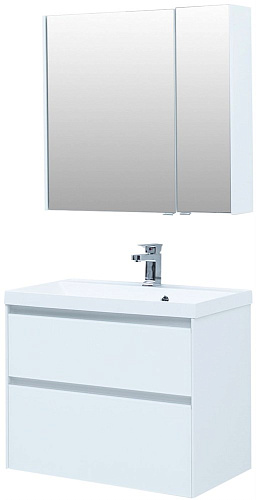 Тумба под раковину Aquanet Гласс 80 белый 00238361 Тумба под раковину Aquanet Гласс 80 белый 00238361