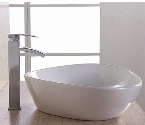 Раковина CeramaLux 7472B накладная, белый Раковина CeramaLux 7472B накладная, белый