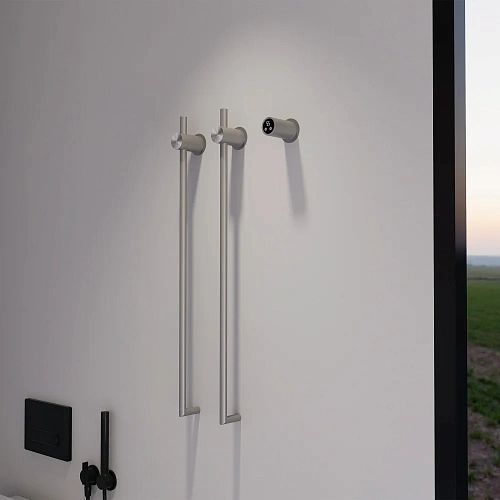 Полотенцесушитель электрический ABBER Charme AH4002BST сталь брашированная Полотенцесушитель электрический ABBER Charme AH4002BST сталь брашированная