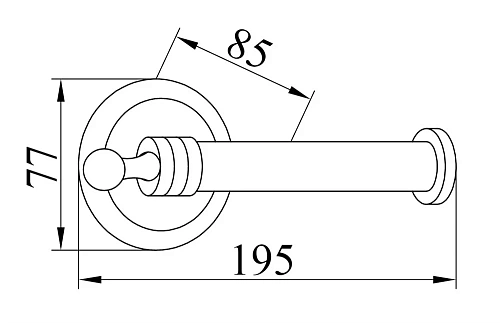Держатель туалетной бумаги Boheme Hermitage 10395 Держатель туалетной бумаги Boheme Hermitage 10395