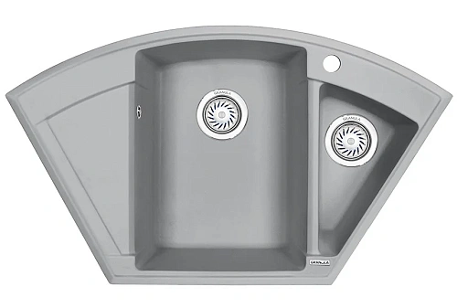 Кухонная мойка Granula 9001, АЛЮМИНИУМ, кварц 890х490 Кухонная мойка Granula 9001, АЛЮМИНИУМ, кварц 890х490