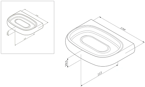 Мыльница AM.PM Sensation A3034200 стеклянная хром Мыльница AM.PM Sensation A3034200 стеклянная хром