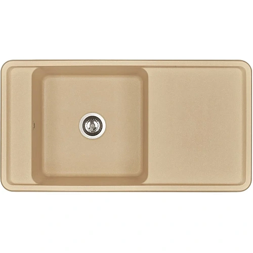 Кухонная мойка Aquaton Беллис 97 1A725132BS260 из литого мрамора, латте Кухонная мойка Aquaton Беллис 97 1A725132BS260 из литого мрамора, латте