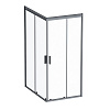 Картинка анонса товара «душевой уголок am.pm gem w90g-404-120290-bt twin slide 120x90, профиль черный матовый, стекло прозрачное»