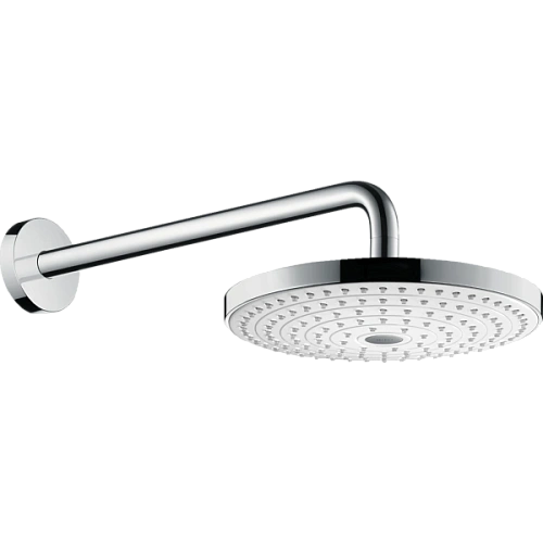 Верхний душ hansgrohe Raindance Select S 240 2jet с держателем 390 мм, белый/хром 26466400 Верхний душ hansgrohe Raindance Select S 240 2jet с держателем 390 мм, белый/хром 26466400