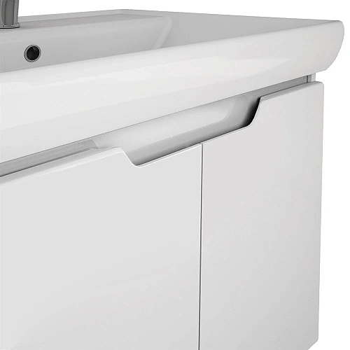 Тумба под раковину DREJA Q (D), 70 см, подвесная, 2 дверцы, белый глянец 99.1002 Тумба под раковину DREJA Q (D), 70 см, подвесная, 2 дверцы, белый глянец 99.1002
