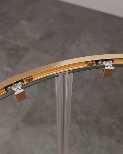 Душевой уголок CEZARES MOLVENO-R-2-90-C-BORO-IV цвет профиля брашированное золото стекло прозрачное 900x900 мм Душевой уголок CEZARES MOLVENO-R-2-90-C-BORO-IV цвет профиля брашированное золото стекло прозрачное 900x900 мм