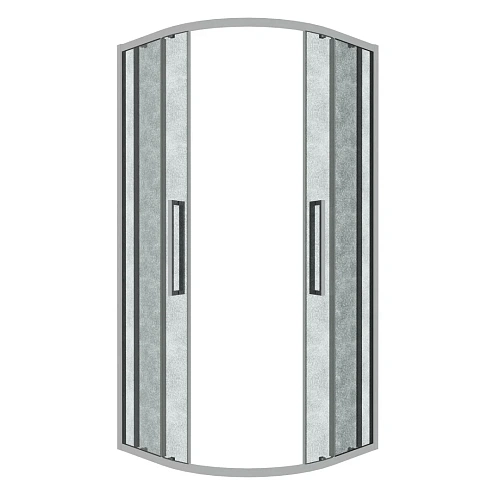 Душевой уголок GROSSMAN Cosmo 301.K33.02.9090.10.02 (90x90x195) полукруг,раздвижная,хром,стекло шиншилла Душевой уголок GROSSMAN Cosmo 301.K33.02.9090.10.02 (90x90x195) полукруг,раздвижная,хром,стекло шиншилла