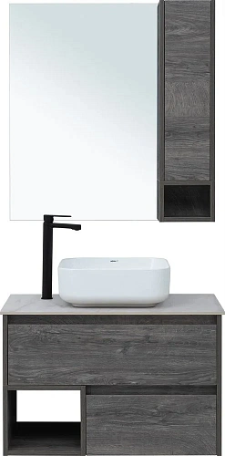 Комплект мебели STWORKI Карлстад 75 дуб рошелье, монте тиберио, с отверстием для смесителя в столешн 425242 Комплект мебели STWORKI Карлстад 75 дуб рошелье, монте тиберио, с отверстием для смесителя в столешн 425242