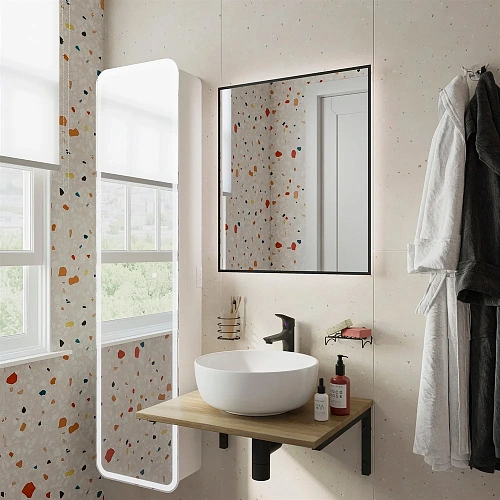 Комплект мебели DIWO Элиста 60 светлое дерево, с раковиной Moduo 40 RING 554530 Комплект мебели DIWO Элиста 60 светлое дерево, с раковиной Moduo 40 RING 554530